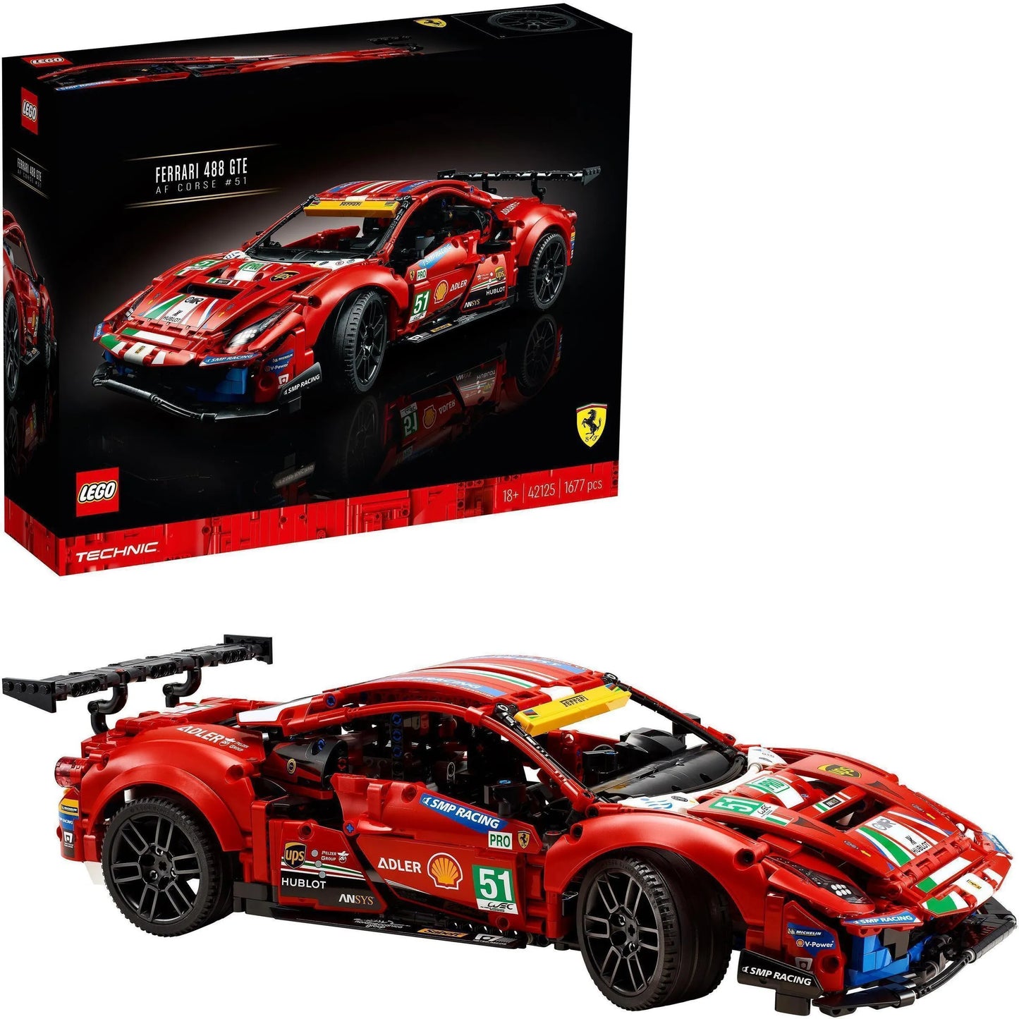 L3go 42125 Ferrari 488 GTE “AF Corse #51”
